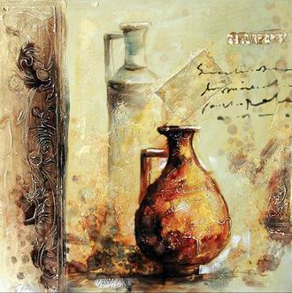 Textured Utensils oil painting